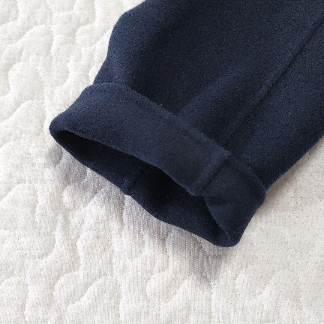 美品◎Theory　カシミヤ混　ダブルフェイスチェスターコート　ネイビー　XS