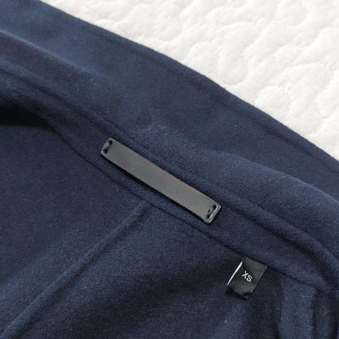 美品◎Theory　カシミヤ混　ダブルフェイスチェスターコート　ネイビー　XS