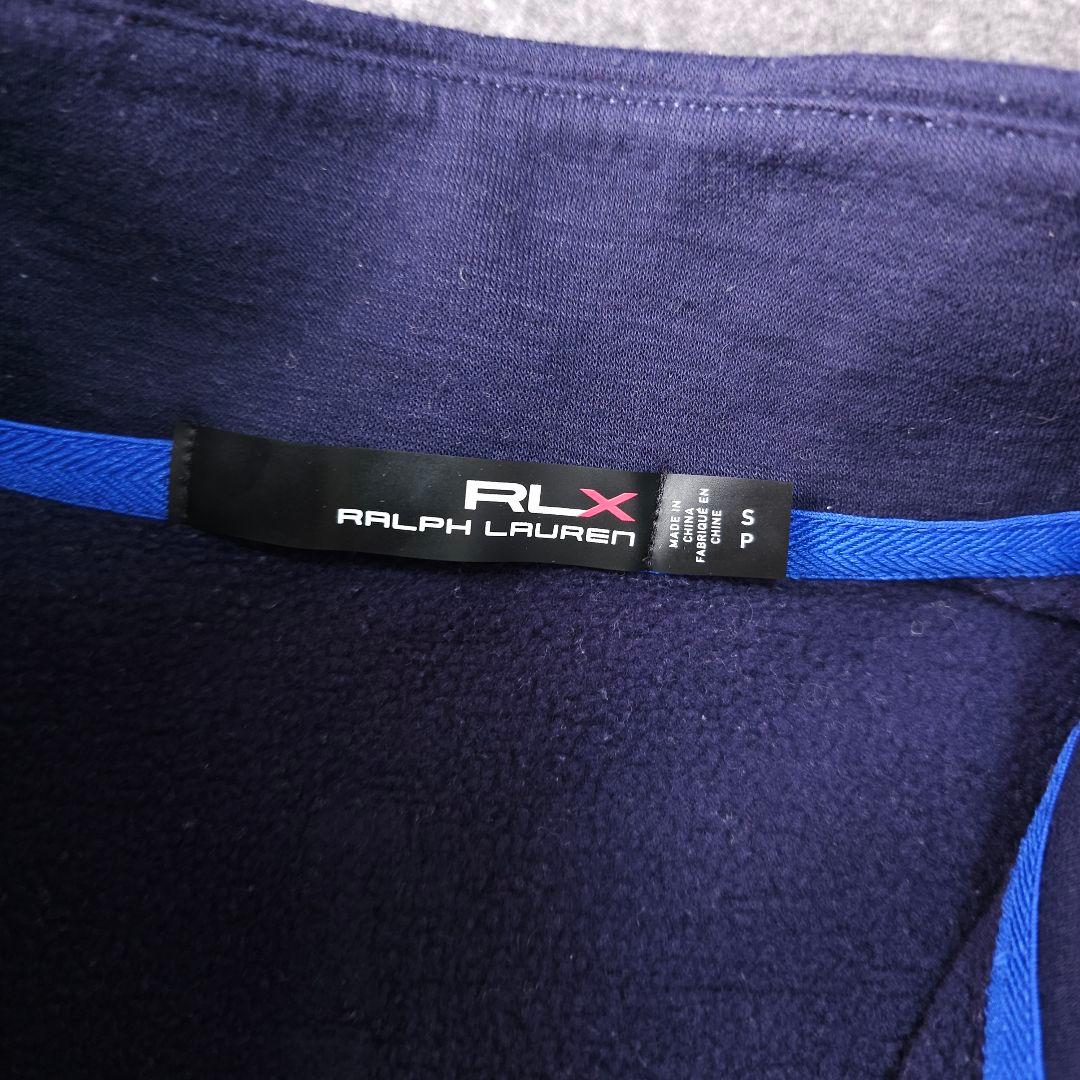 RLX ポロラルフローレン ハーフジップ 裏薄起毛 ブルゾントレーナーS 紺