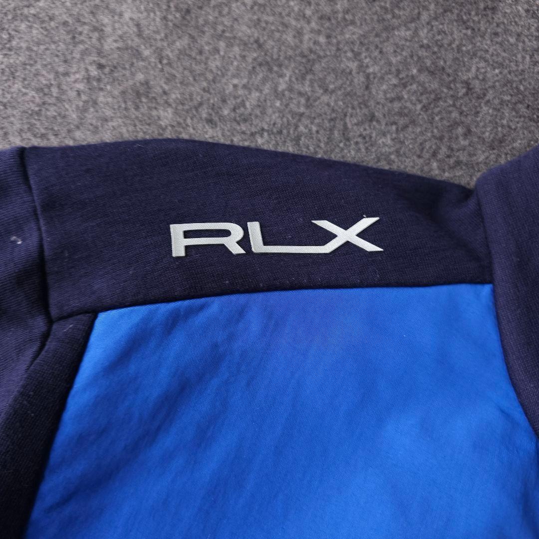 RLX ポロラルフローレン ハーフジップ 裏薄起毛 ブルゾントレーナーS 紺