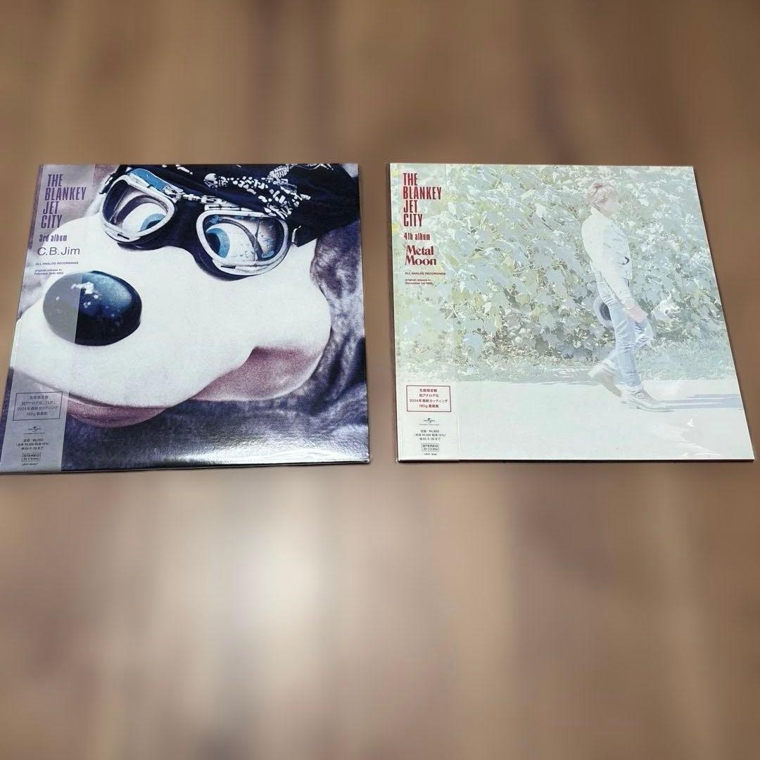 【未開封】ブランキージェットシティ レコード　10枚セット＋スクエア缶バッジ6点
