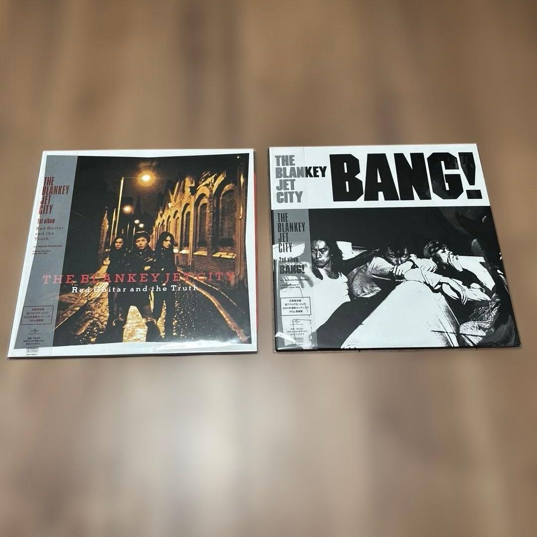 【未開封】ブランキージェットシティ レコード　10枚セット＋スクエア缶バッジ6点
