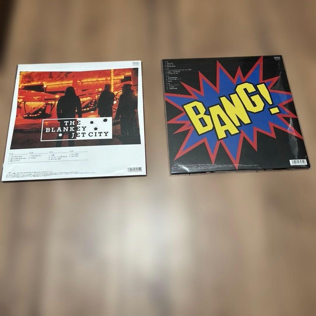 【未開封】ブランキージェットシティ レコード　10枚セット＋スクエア缶バッジ6点