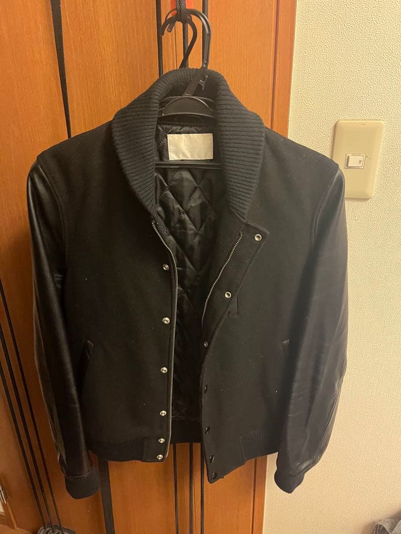 URBAN RESEARCH ブラック ラムレザースタジャン Lサイズ