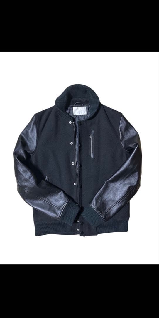 URBAN RESEARCH ブラック ラムレザースタジャン Lサイズ