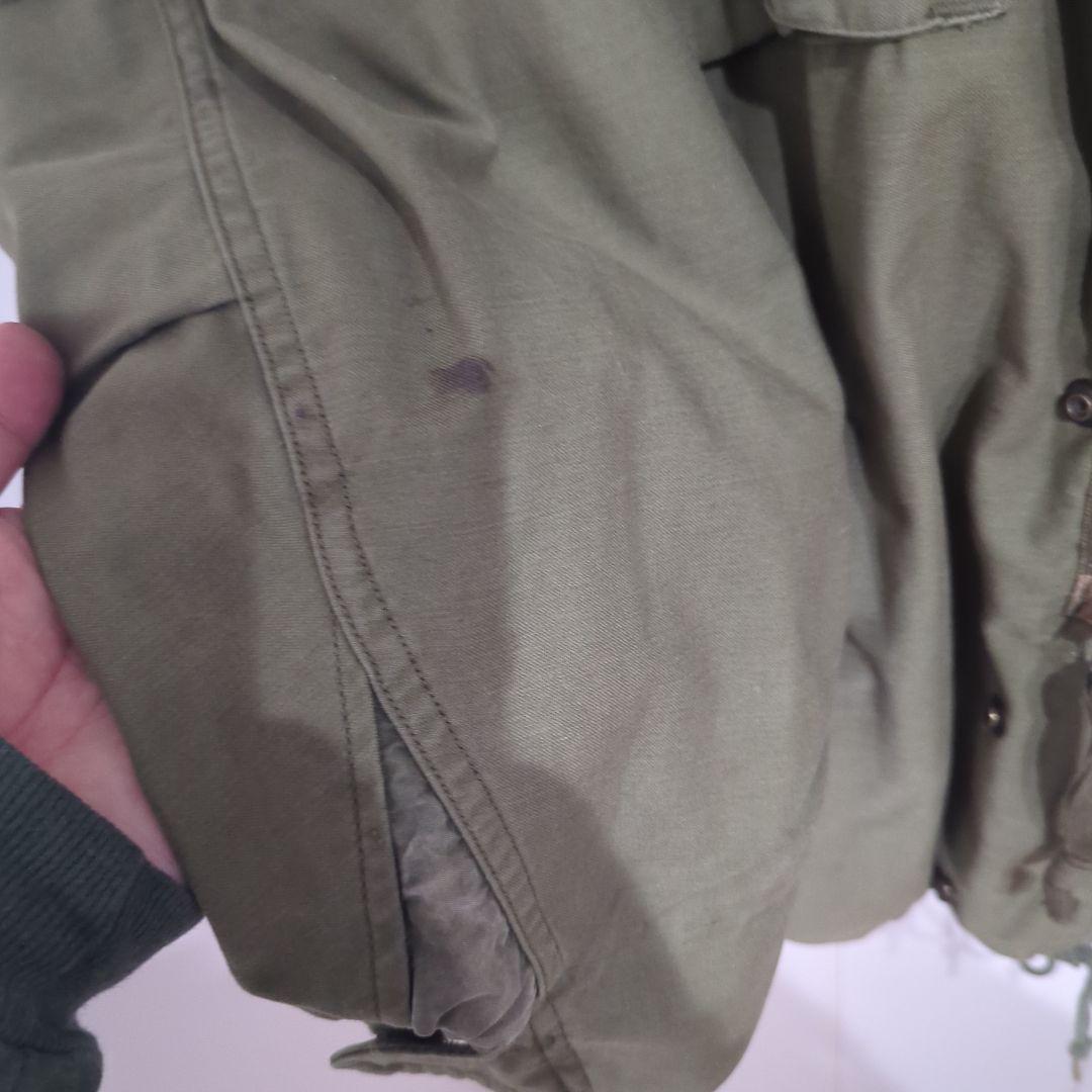 実物　古着　US-ARMY M-65 2nd フィールドジャケット　アルミジップ