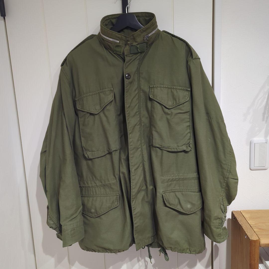 実物　古着　US-ARMY M-65 2nd フィールドジャケット　アルミジップ