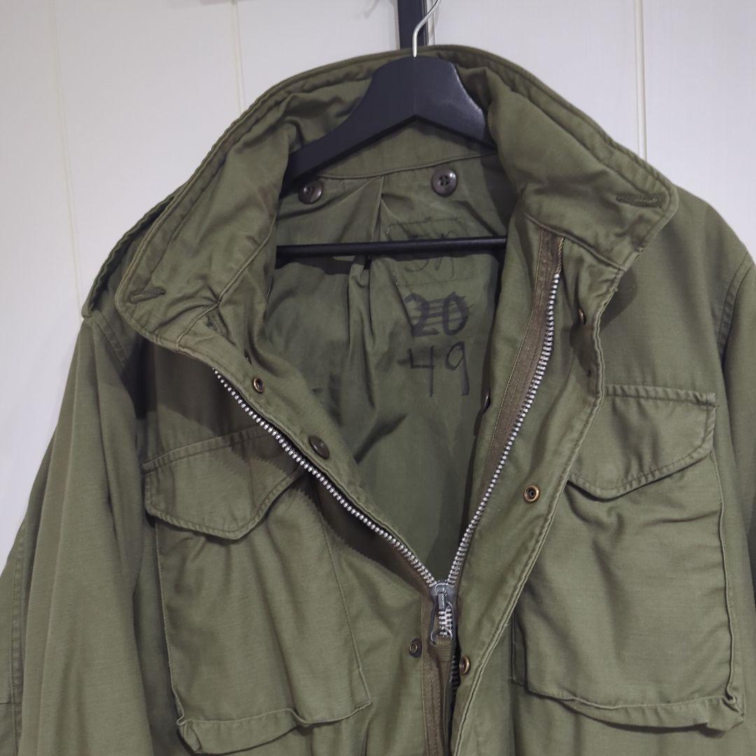 実物　古着　US-ARMY M-65 2nd フィールドジャケット　アルミジップ