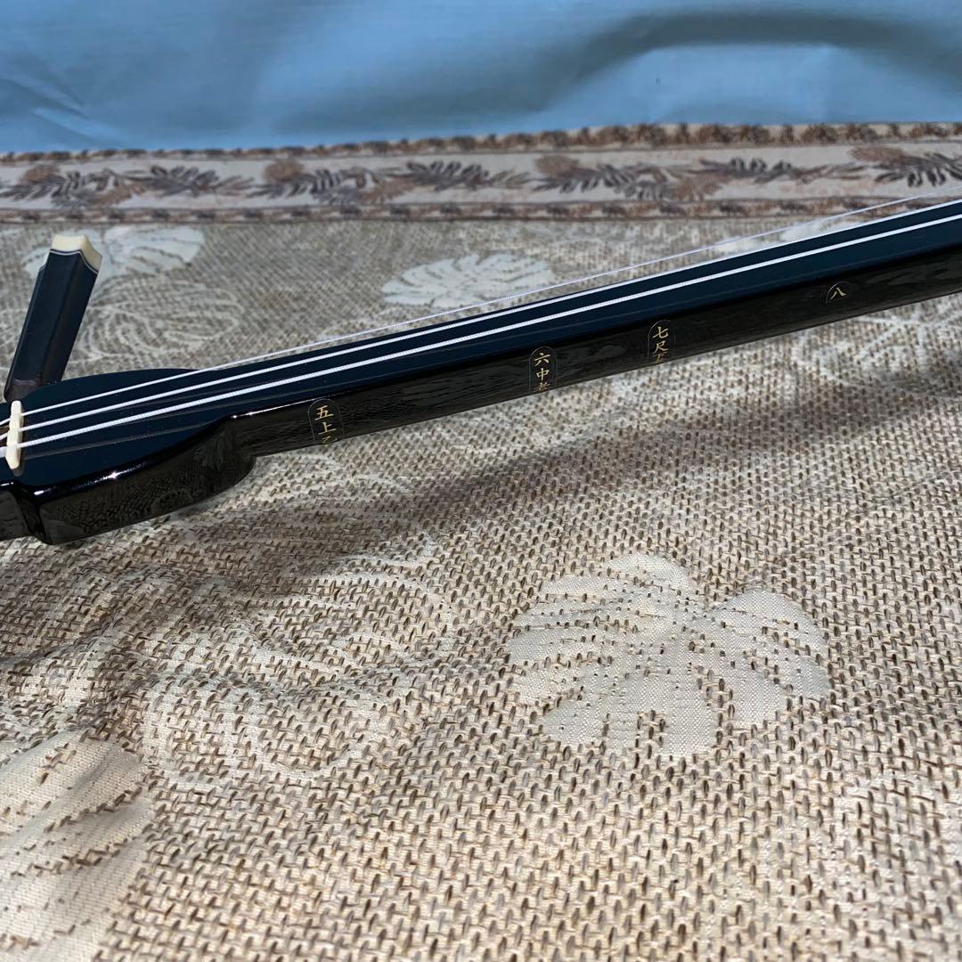 【美品】三線 ケース付き 初心者向け 人口皮　和楽器 沖縄民族楽器