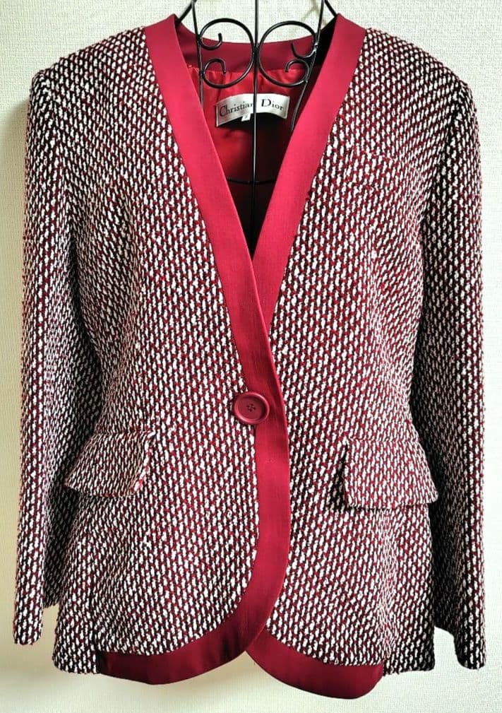 Christian Dior　ノーカラージャケット