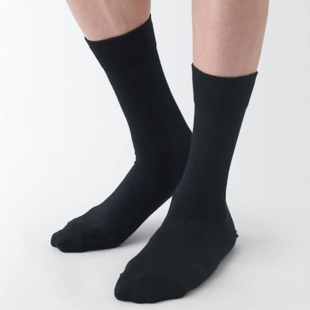 ブラック クルーソックス