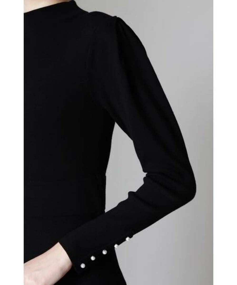 美品◆PINKY&DIANNE◆ニットワンピース◆ブラック