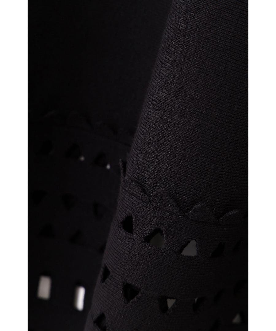 美品◆PINKY&DIANNE◆ニットワンピース◆ブラック