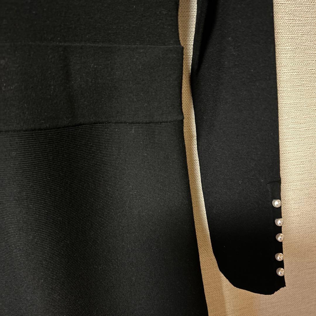 美品◆PINKY&DIANNE◆ニットワンピース◆ブラック