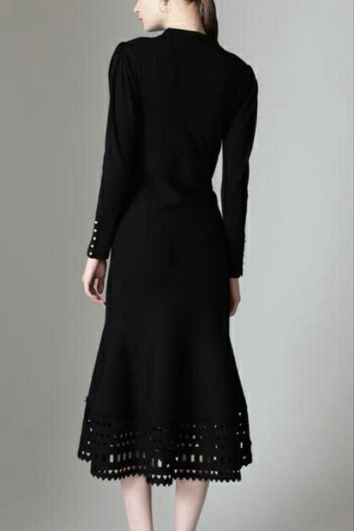 美品◆PINKY&DIANNE◆ニットワンピース◆ブラック