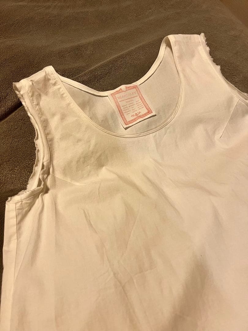 【今季新作/試着のみ】ビアズリー シャツタンク(ホワイト)