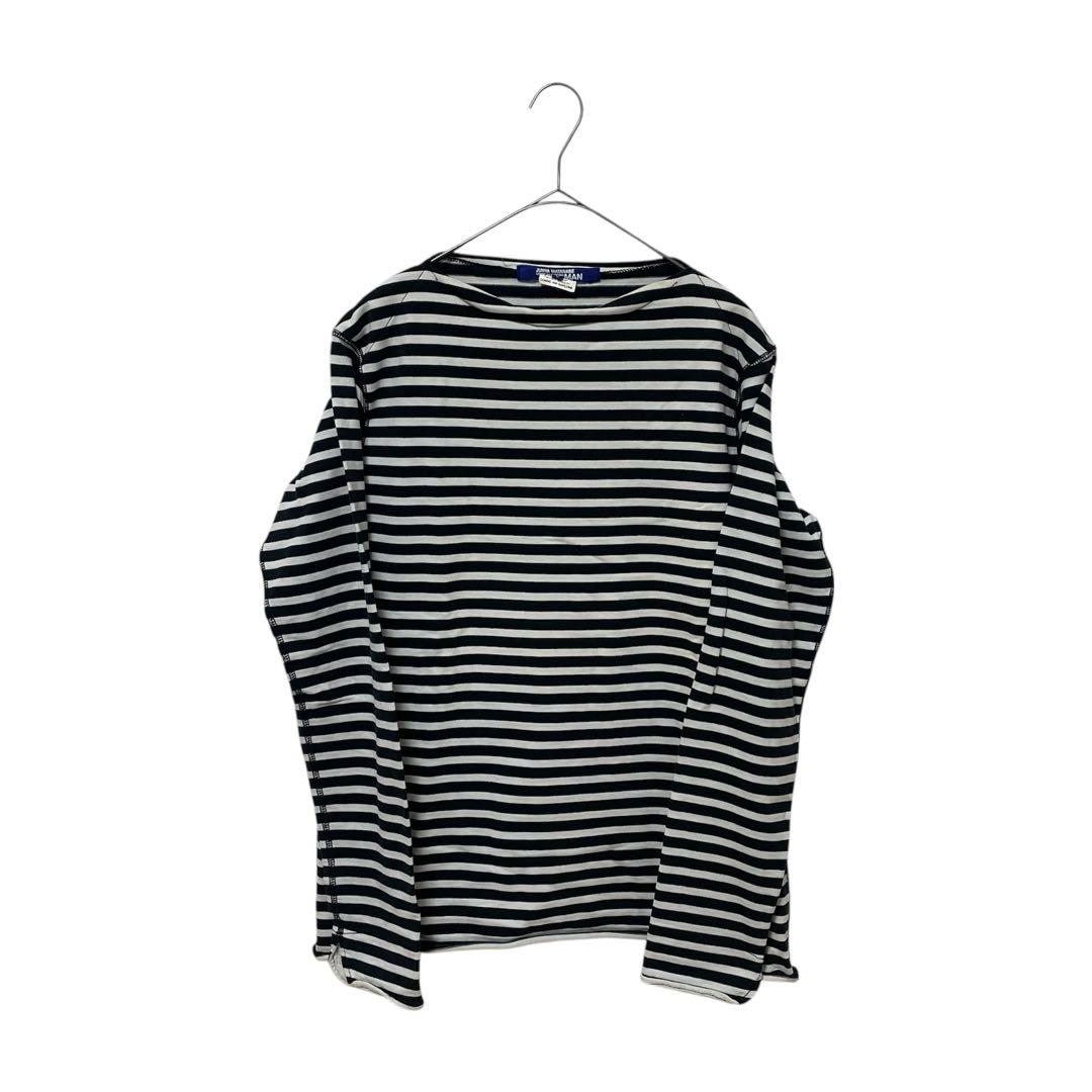 07AW STRIPED LS CUTSAW ボートネックボーダー長袖Tシャツ.