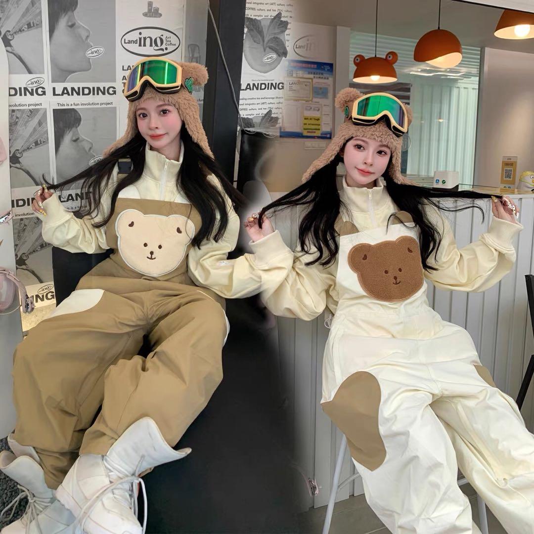 スキーパンツ　熊デザイン　新品限定