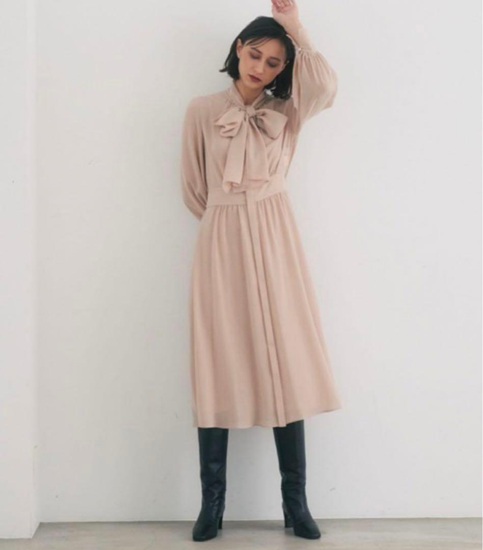 パーティーに最適です。 アナイ　ボウタイ　ワンピース　クリスマス　サイズ38