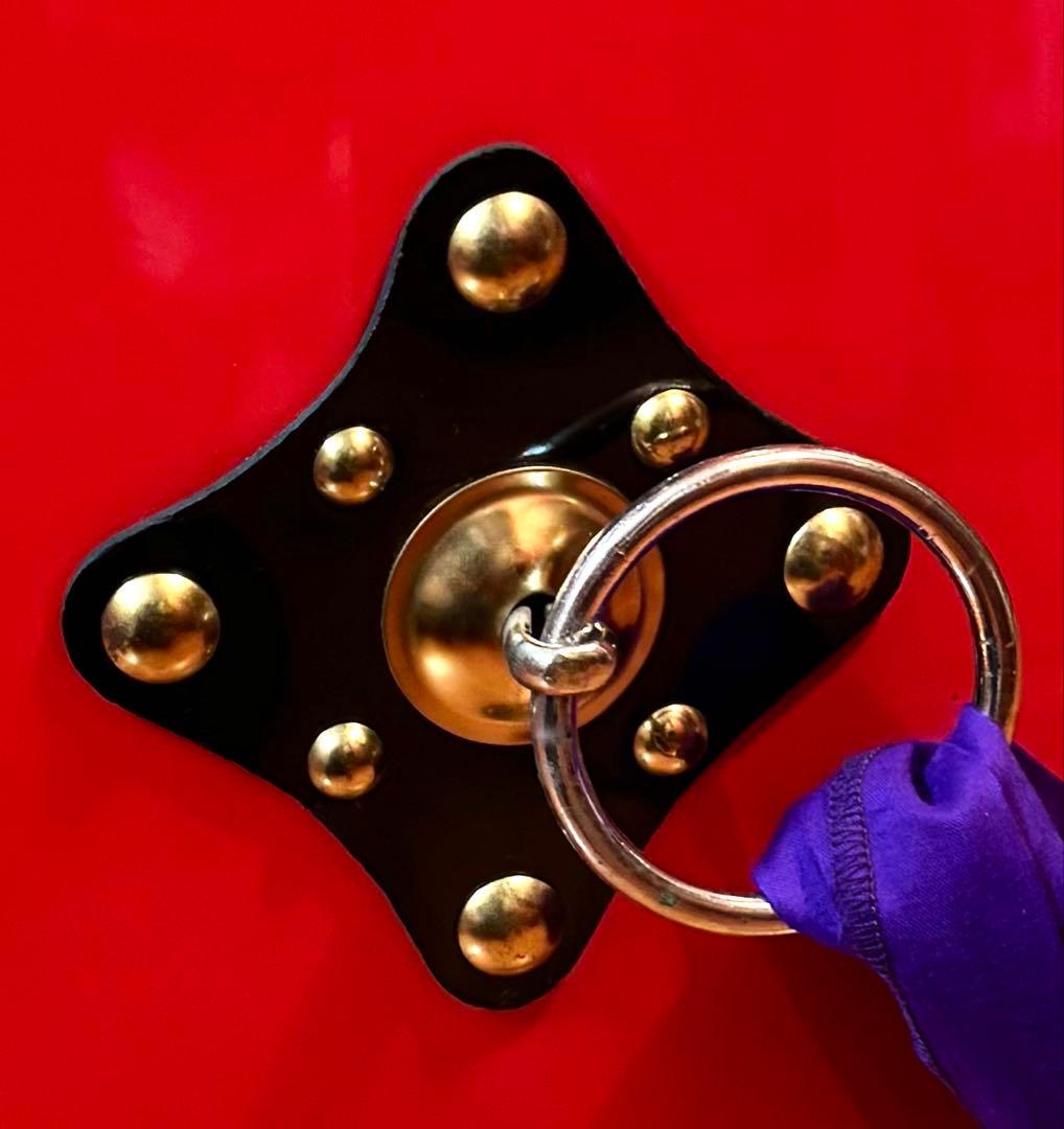 【美品】和太鼓 エイサー太鼓 44.5×49.0cm ケース/バチ付