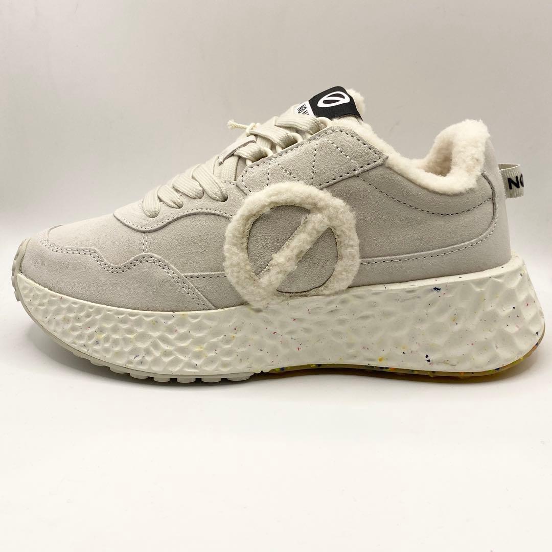 【今季モデル激安】NO NAME モコモコスニーカーヒール部分4.5cm