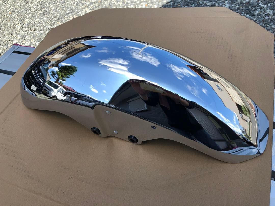 ゼファー400 純正フロントフェンダーメッキ　希少