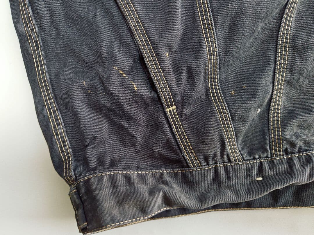 イタリア製 DIESEL INDUSTRYS ブラックデニムジャケット