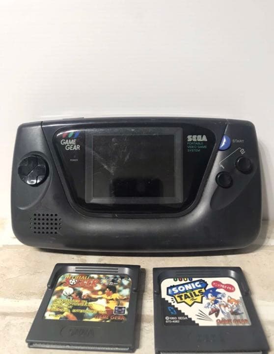 レア！SEGA GAME GEAR カセット二個付き　ゲームギア　セガ　希少