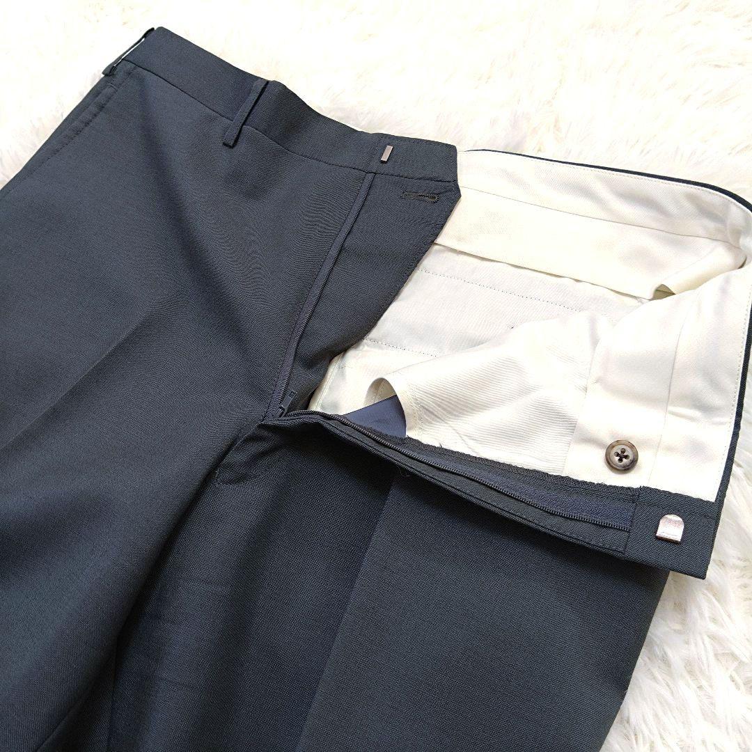 バーバリー ダブルスーツ セットアップ メタルボタン ウール モヘア グレー L