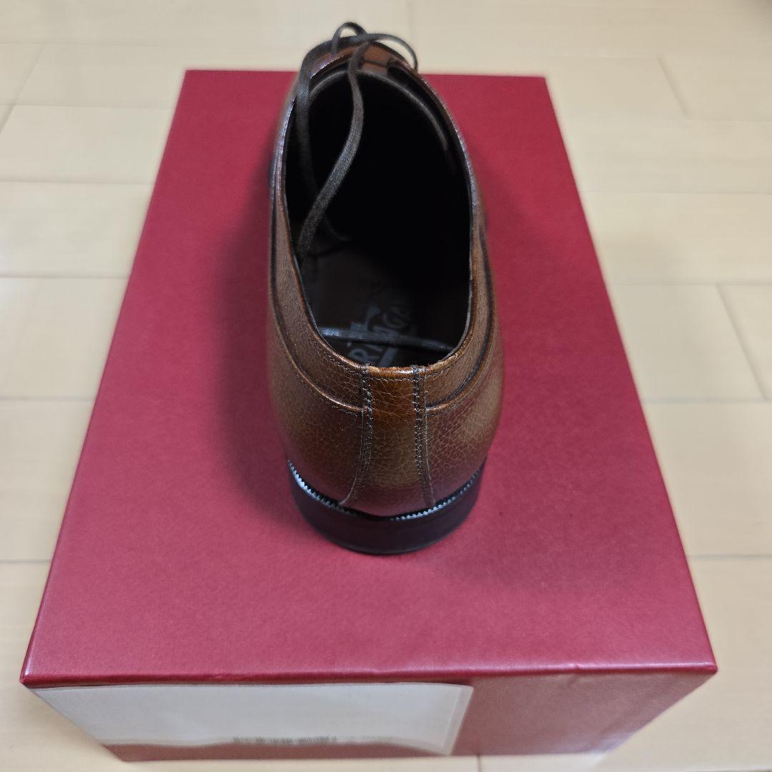 フェラガモ 7EE ブラウン レザーシューズ