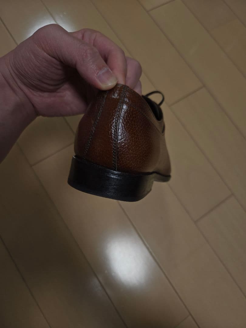 フェラガモ 7EE ブラウン レザーシューズ
