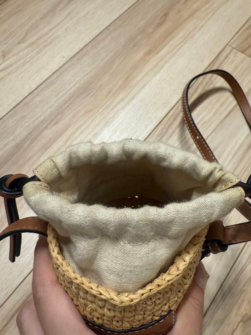 【即日配送可能】LOEWE ロエベ　かご素材ショルダーバッグ