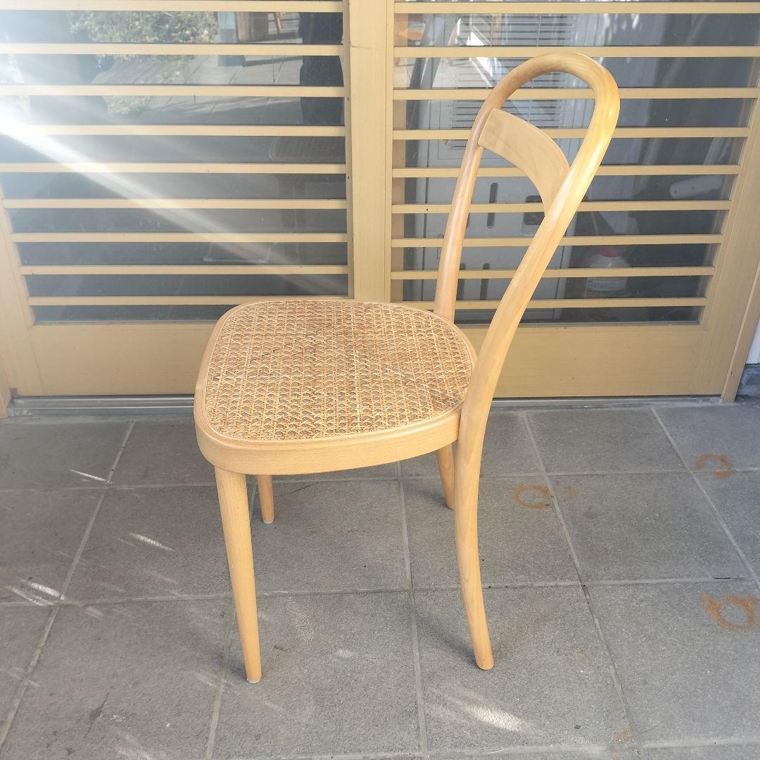 【A】曲げ木チェア　無印良品　トーネット社　ブナ材　ラタン
