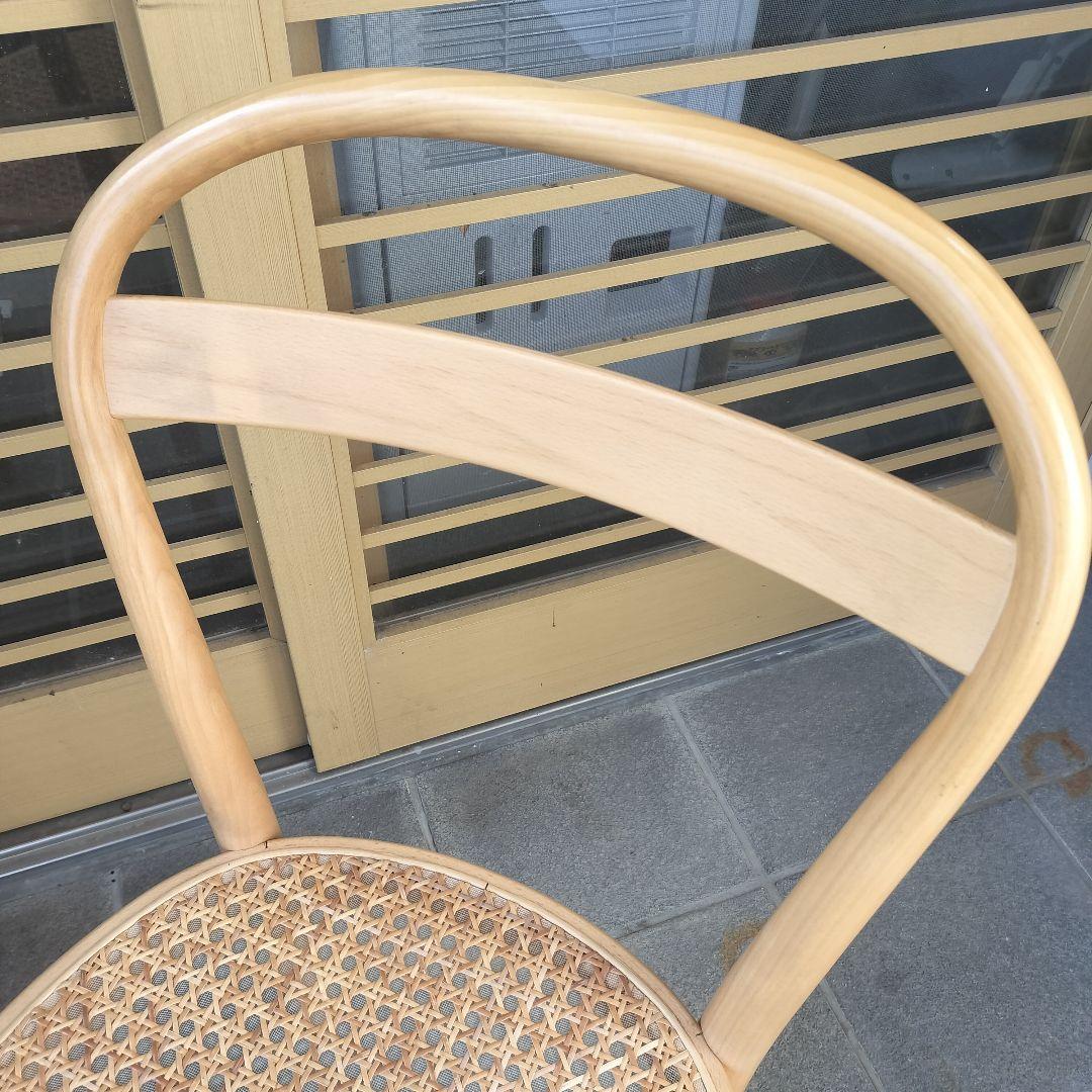 【A】曲げ木チェア　無印良品　トーネット社　ブナ材　ラタン
