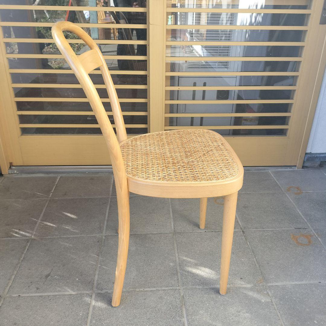 【A】曲げ木チェア　無印良品　トーネット社　ブナ材　ラタン