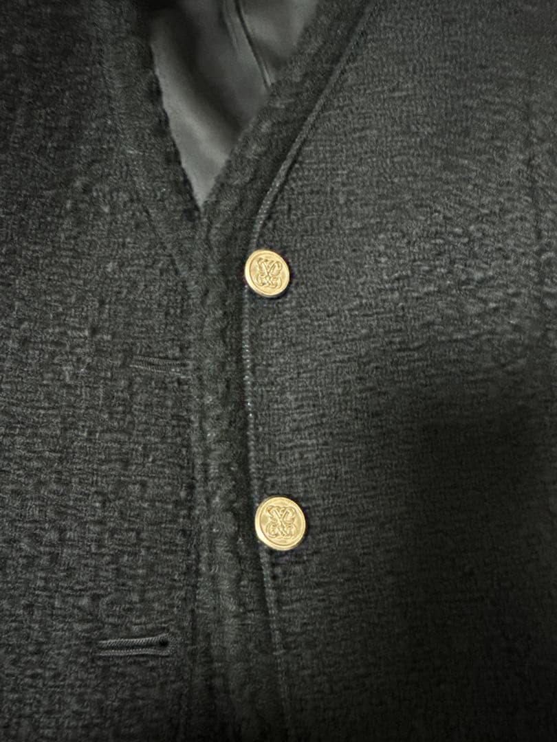 plage ツイードノーカラージャケット　hmh