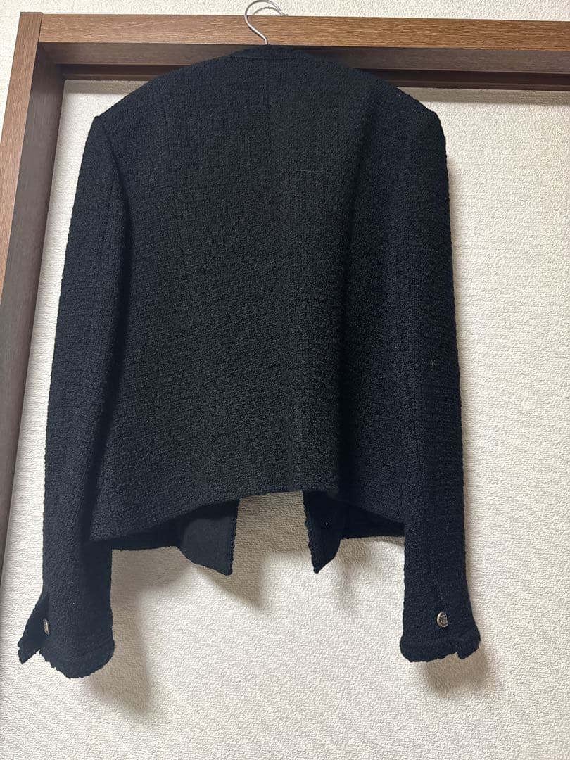 plage ツイードノーカラージャケット　hmh