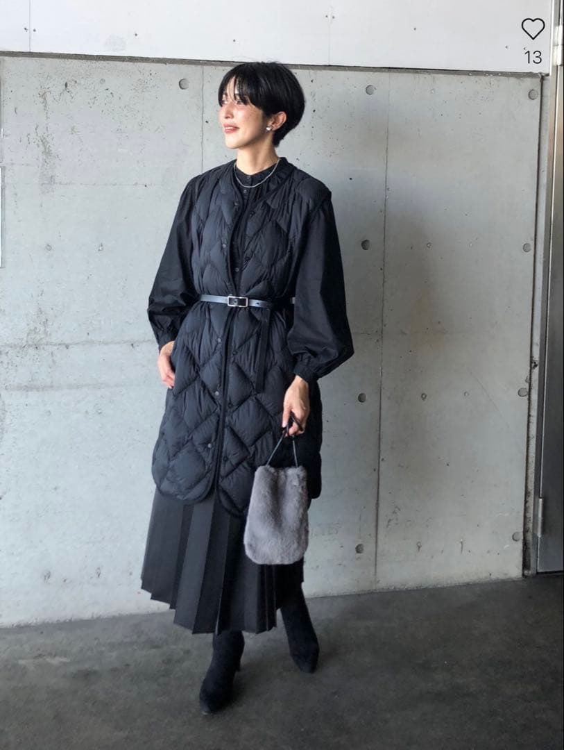 【新品】ユニクロ× Theory ウルトラライトダウンロングベスト　S