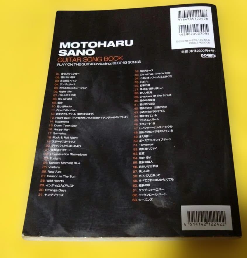 最終値下げ♪佐野元春 ギター・ソング・ブック