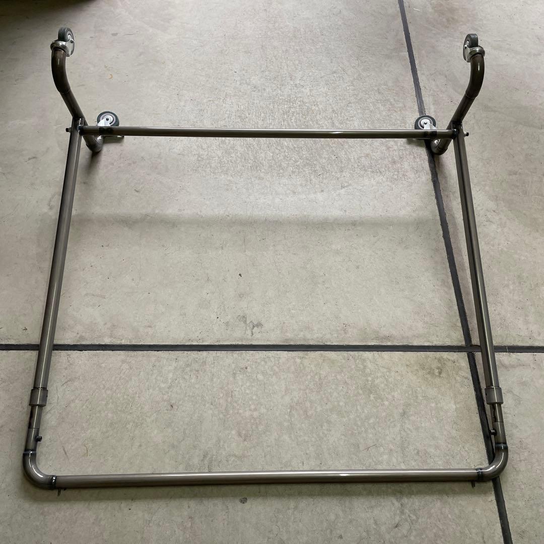 【残1】 インダストリアル シャビー 鉄製 配管 パイプ ハンガーラック 無骨