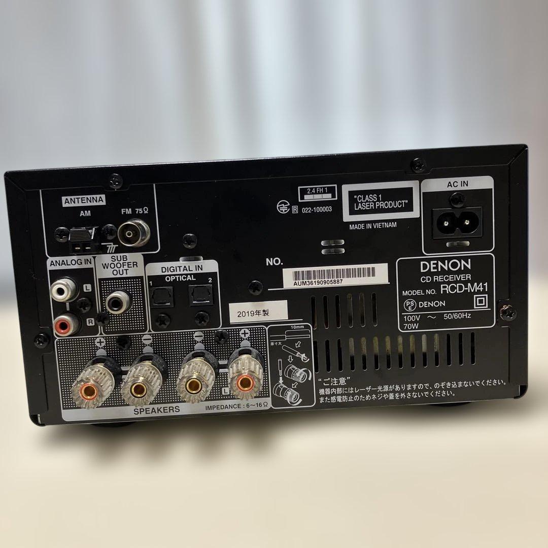 DENON CDレシーバー RCD-M41K　整備動作品 2019年製