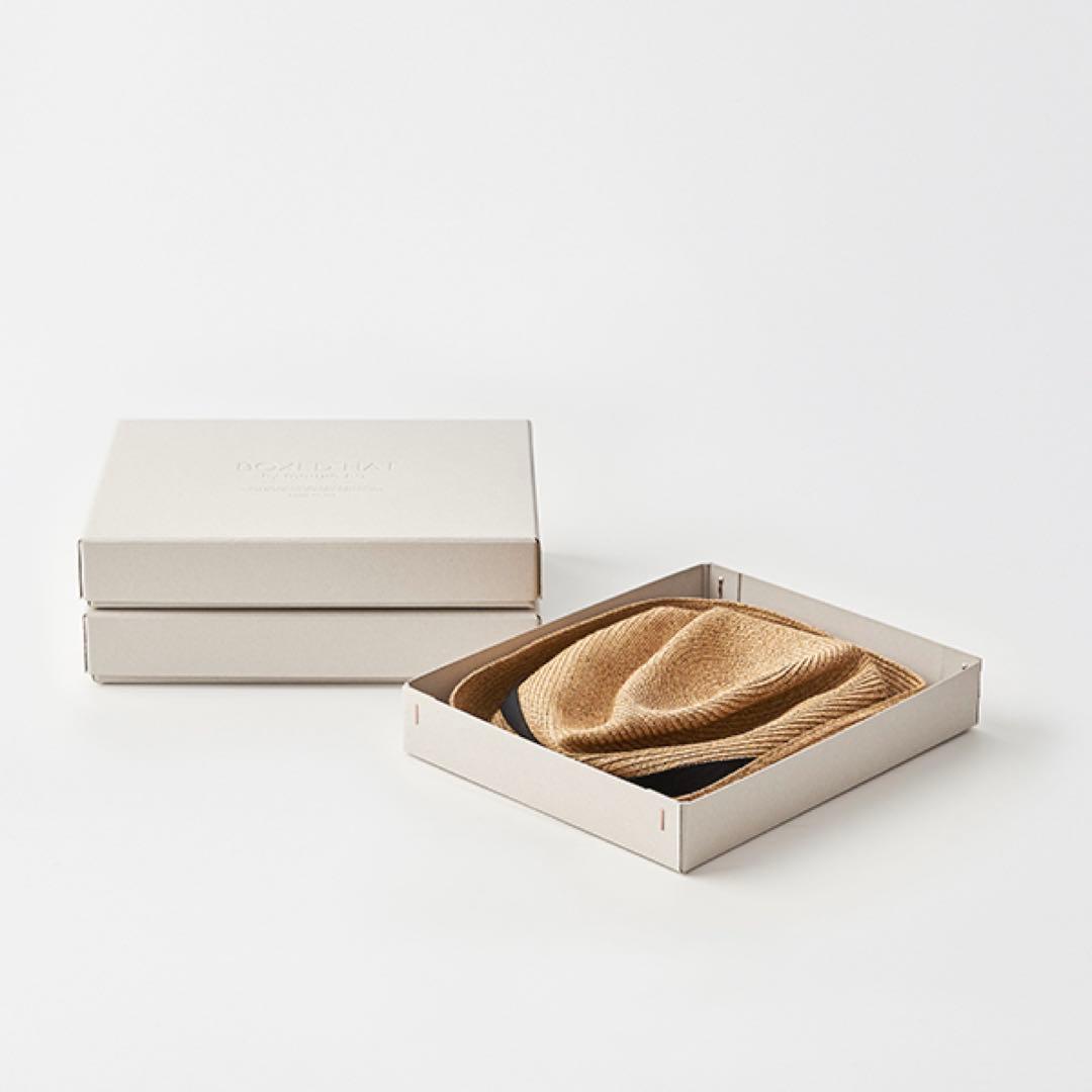【未使用近】定価19,250円 BOXED HAT 7cm brimgrosgr