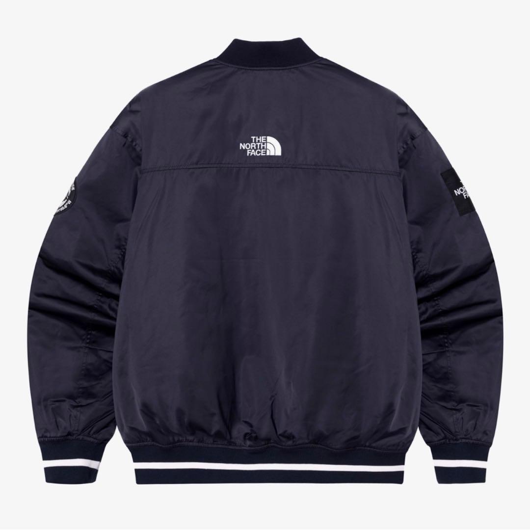 ZOZO完売 ノースフェイス　ボンバージャケット　スタジャン　ネイビー　M