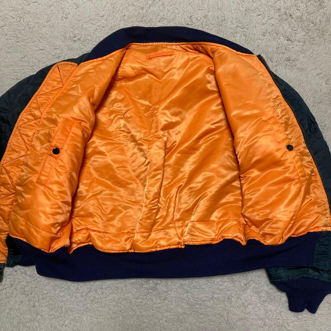 w*t様 70s USAF フライトジャケット　USA MA-1 ネイビー　L