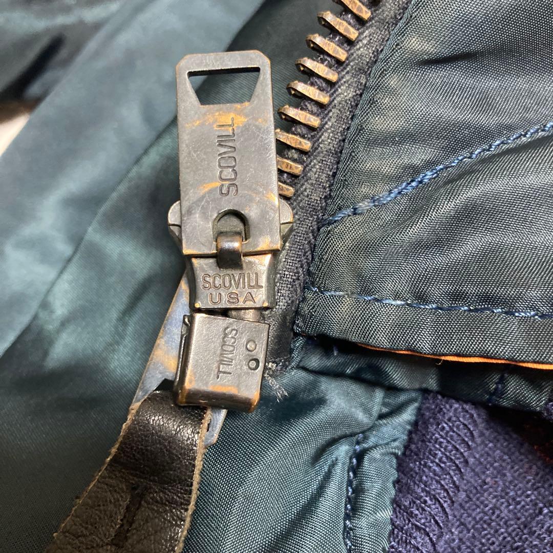 w*t様 70s USAF フライトジャケット　USA MA-1 ネイビー　L