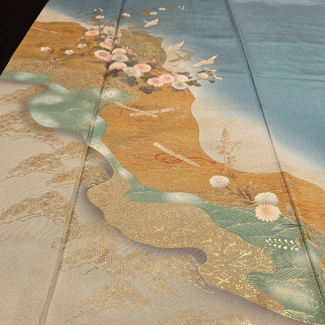 着物と帯京月花 m3775 ■割と綺麗な正絹訪問着4点■加賀刺繍友禅金彩加工