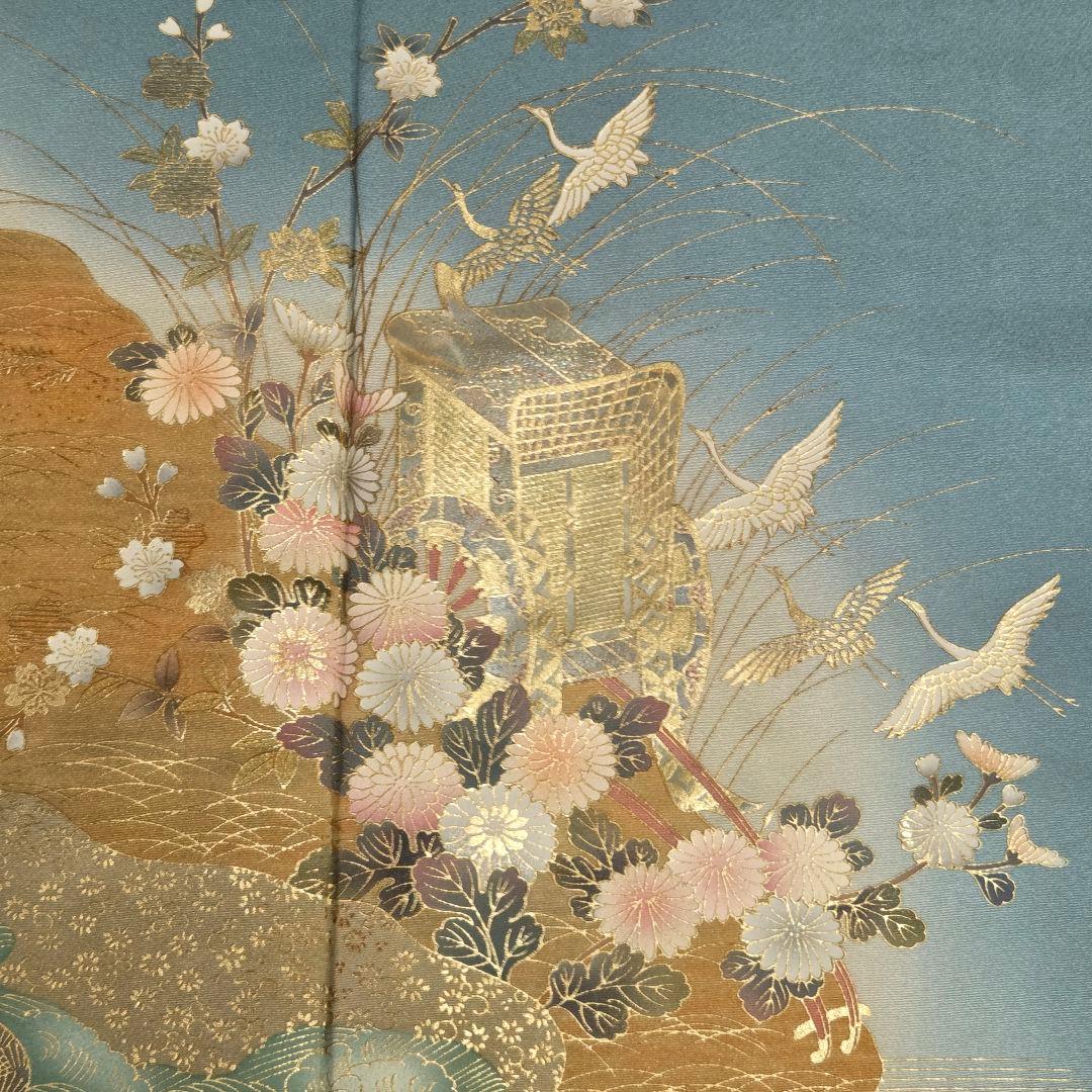 着物と帯京月花 m3775 ■割と綺麗な正絹訪問着4点■加賀刺繍友禅金彩加工