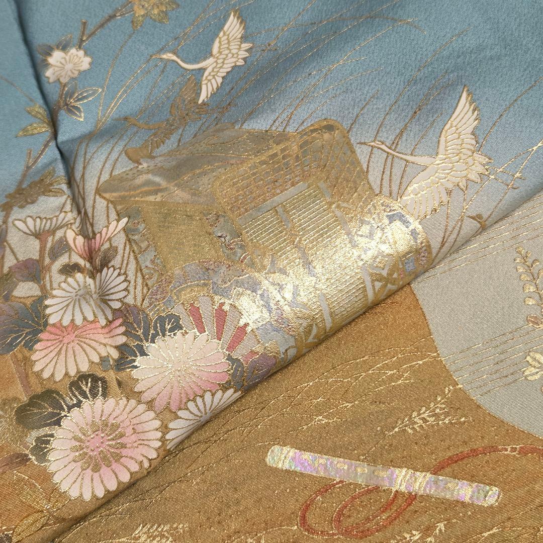 着物と帯京月花 m3775 ■割と綺麗な正絹訪問着4点■加賀刺繍友禅金彩加工