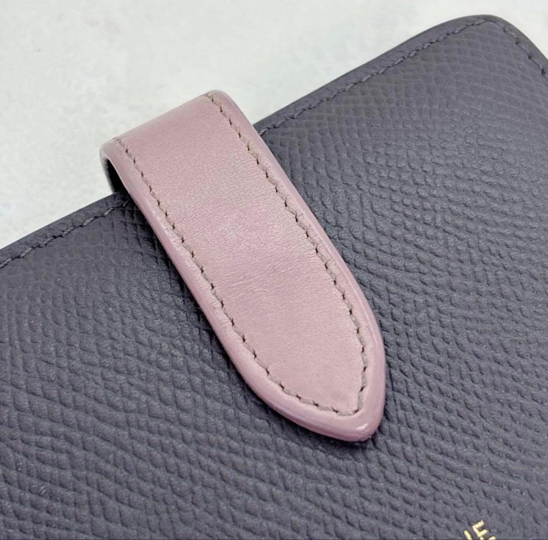 美品✨CELINE セリーヌ 折財布 スモールストラップウォレット グレー