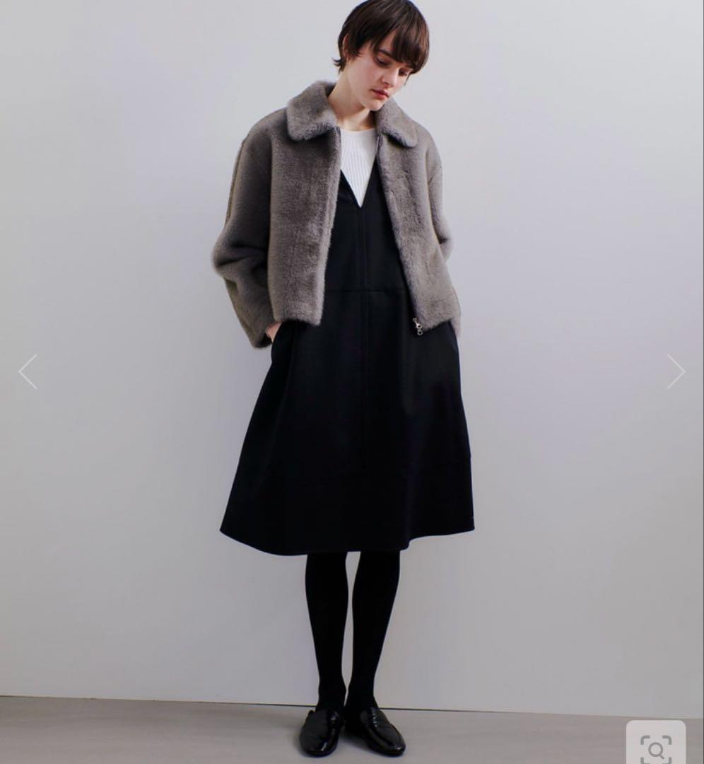 2024AW アルアバイル　オーバーフレアワンピース　ブラック